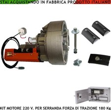 SERRANDA ELETTRICA 180 KG MOTORE 220 V 1 BLINDINO 1 ELETTROFRENO SERRANDA