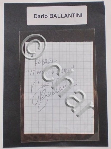 Autografo originale dario - originale,