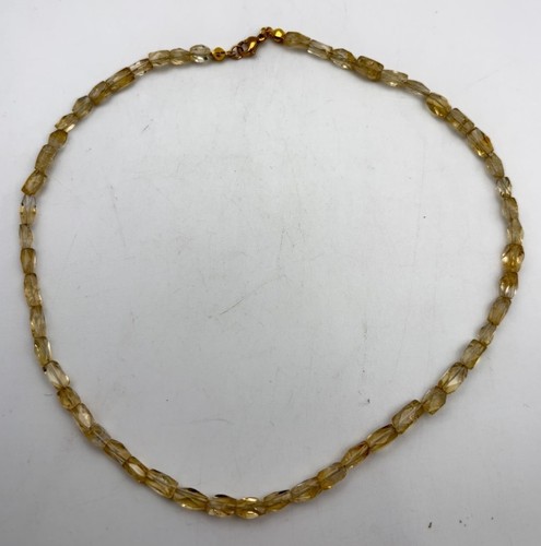 Collana pietra quarzo citrino - pietra,