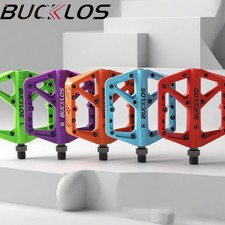 BUCKLOS Pedali Bici Pedali Bici Ultraleggeri Piattaforma MTB Nylon Cuscinetto 9/16"