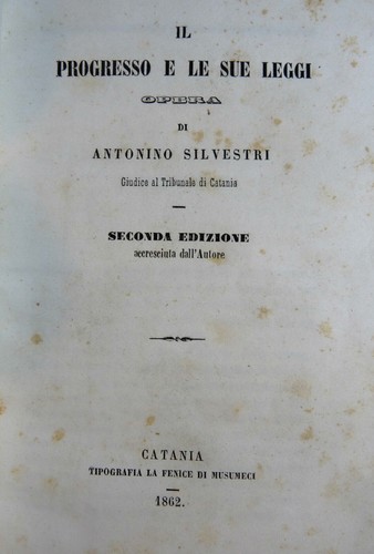 Silvestri il progresso e - a.,