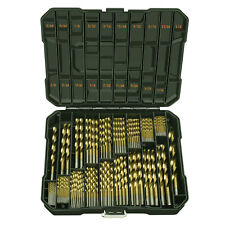 Set punte trapano HSS rivestite in titanio 230pz/99pz gambo tondo trapano metallo acciaio