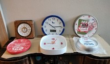 Lotto Stock Di 6 Orologi Da Muro Parete Pubblicitari Funzionanti E Da Rivedere