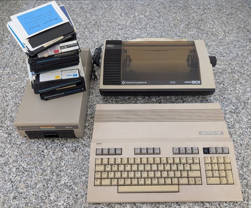 Commodore 128 con stampante