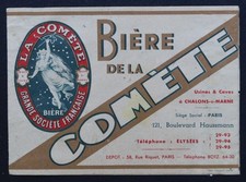 Antica etichetta birra della