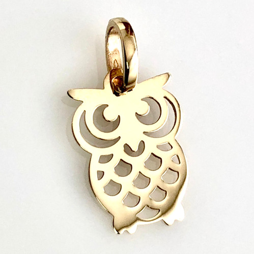 Ciondolo oro 18kt gufo gufetto - ciondolo,