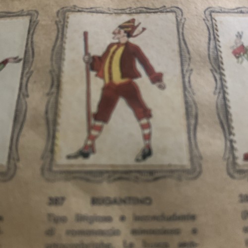 Figurina 387 maschere - figurina, n.387