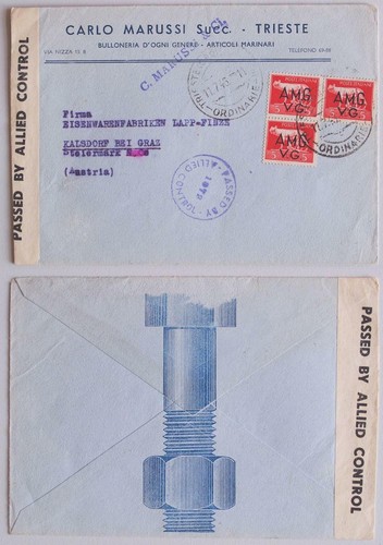Italia trieste austria 1945 - ad,