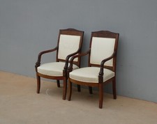 Coppia di poltrone Impero in