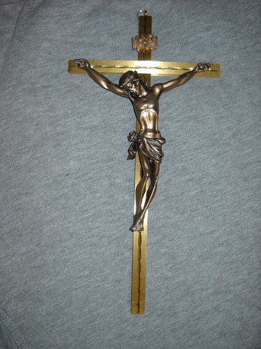 Crocifisso ottone 27 - crocifisso,