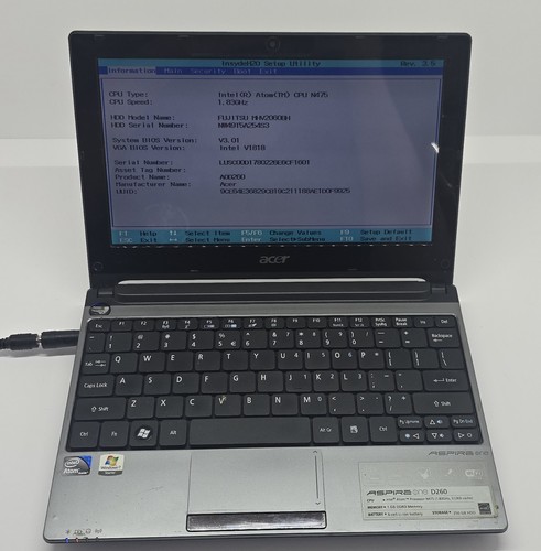 Netbook acer aspire one - netbook,