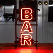 Beer Bar 24"x14" Neon Sign Lamp Real Glass Decor Display Artwork Wall Pub Decor