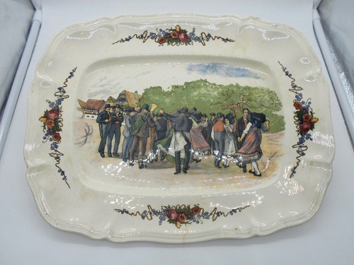 Magnifique grand plat - plat, en
