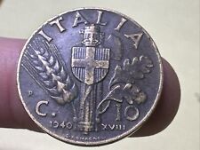 MONETA REGNO D'ITALIA IMPERO C. 10 CENTESIMI 1940 VITTORIO EMANUELE III BRONZO