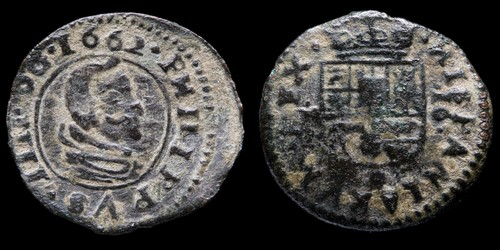 1662 maravedis philips iv - maravedis,