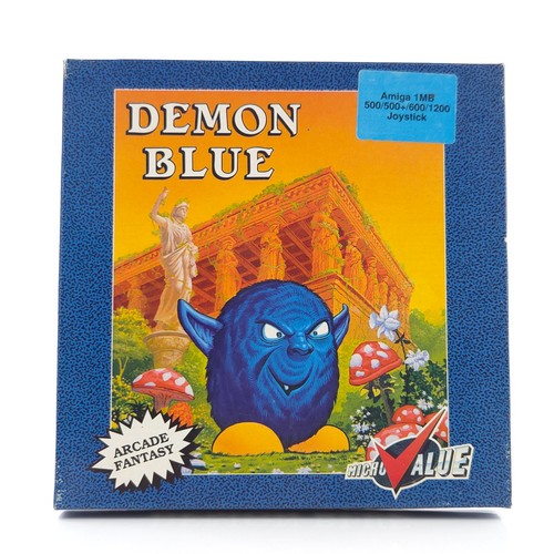 Commodore amiga demon blue - amiga:,