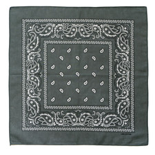 Grigio Paisley Bandana 100%