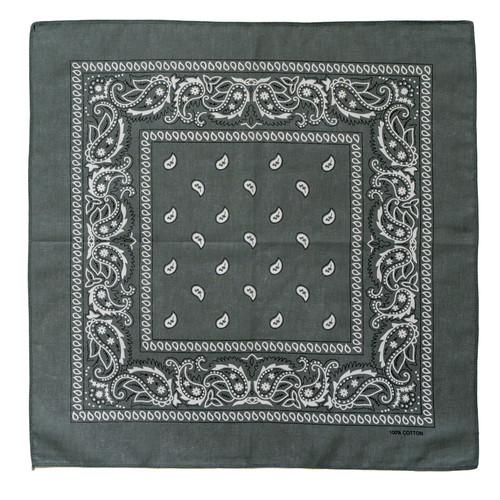 Grigio paisley bandana 100 - paisley, 100%