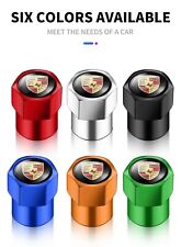 Tappi PORSCHE copri valvola per ruota alluminio gomme pneumatici auto 4 Pz.