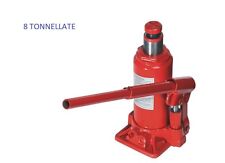 CRIC SOLLEVATORE CRICK IDRAULICO A BOTTIGLIA 8T TON TONNELLATE RUOTE RUOTA AUTO