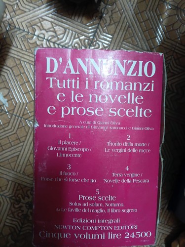 Annunzio tutti romanzi - d'annunzio,