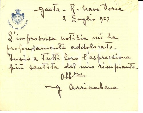 1927 gaeta andrea doria - gaeta,