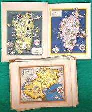 Grandi stampe regioni d'Italia ed. 1939 De Agostini illustratore Nicouline