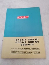 fiat 645N1 650E1/N1 662N1/N1P catalogo parti di ricambio manuale libro libretto