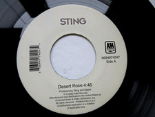 Sting – Desert Rose / After The Rain Has Fallen- -EX 45 RPM RECORD