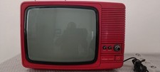 Televisore Vintage Rosso CRT