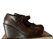 Scarpe Sneakers N 36 Rucoline Zeppa Ballerine Strappo Marrone Originale Inverno