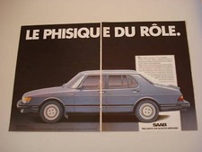 advertising Pubblicità 1984 SAAB TURBO SEDAN