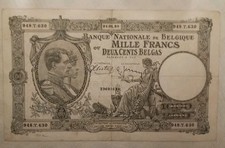 BELGIO BANCONOTA 1000 FRANCHI