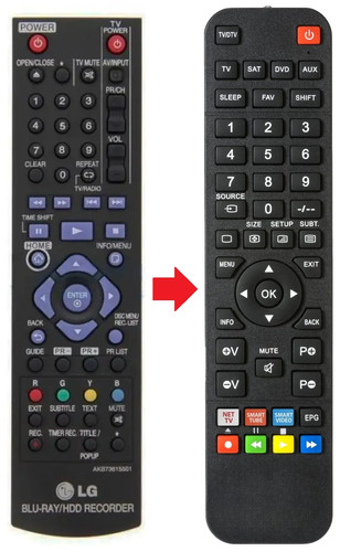 Telecomando adatto per - , lg