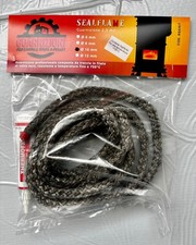 GUARNIZIONE IN FIBRA DI VETRO CON COLLANTE PER STUFA / CAMINO 10 mm x 2,5 mt