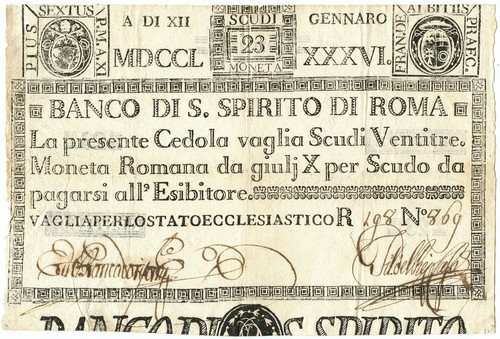 Scudi cedola banco santo - banco,