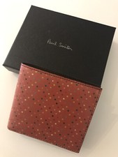 PAUL SMITH PORTAFOGLIO UOMO MULTICOLORE A POIS BI-FOLD PORTAMONETE NUOVO CON ETICHETTE £150
