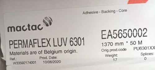 Mactac permaflex luv 6301 - mactac,