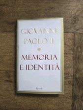 Giovanni Paolo II - Memoria E Identità - Libro Come Nuovo - 2005