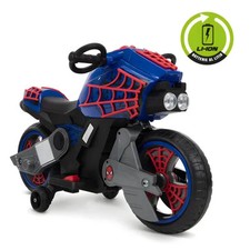 Moto Elettrica Bambini Spiderman Ricaricabile Batteria 7,2V a Litio