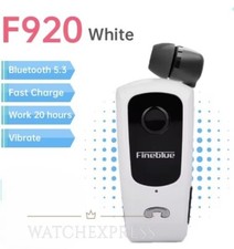 AURICOLARE CUFFIE BLUETOOTH RETRATTILE CLIP VIBRAZIONE PER IPHONE IOS E ANDROID