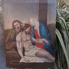 Antico Dipinto A Olio Su Tela