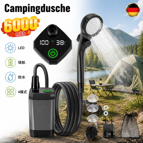 Doccia campeggio batteria - campeggio,