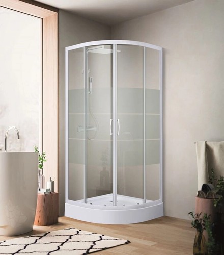 Box doccia semicircolare vetro - doccia,