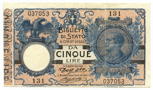 Lire biglietto stato - lire,