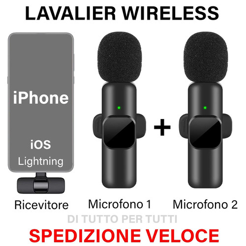 Microfono wireless senza fili - microfono,