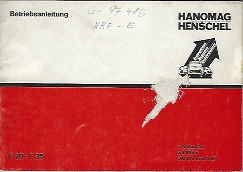 Camion hanomag 1972 manuale - camion,