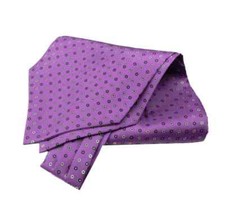 Ascot uomo seta lilla rosa