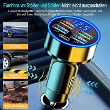 Caricabatteria auto 4 USB per