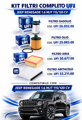 Kit tagliando ufi jeep - kit,